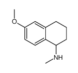6-methoxy-N-methyl-1,2,3,4-tetrahydronaphthalen-1-amine结构式