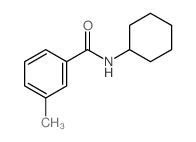 N-cyclohexyl-3-methyl-benzamide Structure