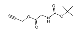 Glycine, N-[(1,1-dimethylethoxy)carbonyl]-, 2-propynyl ester (9CI)结构式