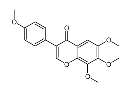 6,7,8-Trimethoxy-3-(4-methoxyphenyl)-1-benzopyran-4-one structure