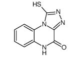 1-疏基[1,2,4]噻唑并[4,3-a]喹噁啉-4(5h)-酮结构式