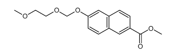 methyl 6-(2-methoxyethoxymethoxy)naphthalene-2-carboxylate结构式