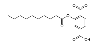 3-(decanoyloxy)-4-nitrobenzoic acid Structure