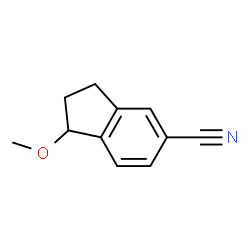 1H-Indene-5-carbonitrile,2,3-dihydro-1-methoxy-(9CI) structure