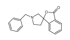 1'-benzyl-spiro[isobenzofuran-1,3'-pyrrolidin]-3-one结构式