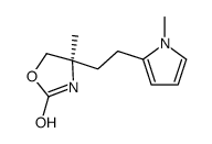 (4R)-4-methyl-4-[2-(1-methylpyrrol-2-yl)ethyl]-1,3-oxazolidin-2-one Structure