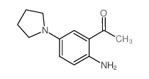 1-[2-AMINO-5-(1-PYRROLIDINYL)PHENYL]-1-ETHANONE结构式