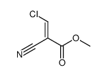 methyl 3-chloro-2-cyanoprop-2-enoate结构式