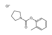 (2-methylpyridin-1-ium-1-yl) pyrrolidine-1-carboxylate,chloride Structure