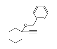 [[(1-ethynylcyclohexyl)oxy]methyl]-benzene结构式