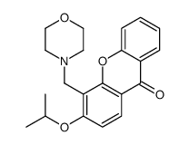 3-Isopropoxy-4-(morpholinomethyl)-9H-xanthen-9-one结构式