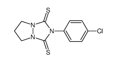 2-(4-chloro-phenyl)-dihydro-pyrazolo[1,2-a][1,2,4]triazole-1,3-dithione Structure