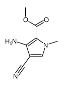 methyl 3-amino-4-cyano-1-methylpyrrole-2-carboxylate结构式