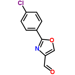 2-(4-氯苯基)-噁唑-4-甲醛结构式