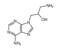 9-(3-amino-2-hydroxypropyl)adenine结构式