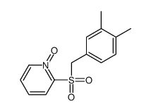 2-[(3,4-dimethylphenyl)methylsulfonyl]-1-oxidopyridin-1-ium结构式