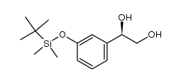 (R)-1-(3-((tert-butyldimethylsilyl)oxy)phenyl)ethane-1,2-diol Structure