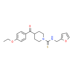 1-Piperidinecarbothioamide,4-(4-ethoxybenzoyl)-N-(2-furanylmethyl)-(9CI)结构式