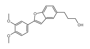 3-(2-(3,4-dimethoxyphenyl)benzofuran-5-yl)propan-1-ol Structure