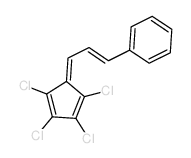 Benzene,[3-(2,3,4,5-tetrachloro-2,4-cyclopentadien-1-ylidene)-1-propen-1-yl]- Structure