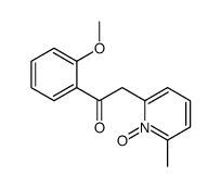 1-(2-methoxyphenyl)-2-(6-methyl-1-oxidopyridin-1-ium-2-yl)ethanone结构式
