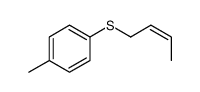 1-but-2-enylsulfanyl-4-methylbenzene Structure