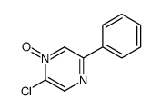 2-chloro-1-oxido-5-phenylpyrazin-1-ium结构式