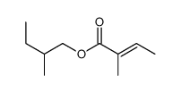 2-methylbutyl 2-methylisocrotonate structure