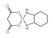 (2-azanidylcyclohexyl)azanide; platinum(+2) cation; propanedioic acid picture