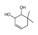 6,6-dimethylcyclohex-3-ene-1,2-diol结构式