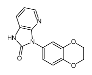 3-(1,4-benzodioxan-6-yl)-2,3-dihydro-1H-imidazo[4,5-b]pyridin-2-one结构式