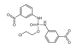 N-[2-chloroethoxy-(3-nitroanilino)phosphoryl]-3-nitroaniline结构式