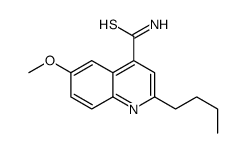 2-butyl-6-methoxyquinoline-4-carbothioamide结构式