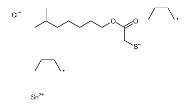 6-methylheptyl 2-[dibutyl(chloro)stannyl]sulfanylacetate Structure