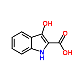 3-Hydroxy-1H-indole-2-carboxylicacid structure