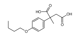 2-(4-butoxyphenyl)-2-methylbutanedioic acid结构式