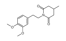 1-[2-(3,4-dimethoxyphenyl)ethyl]-4-methylpiperidine-2,6-dione Structure