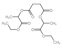 Butanedioic acid,1,4-bis(2-ethoxy-1-methyl-2-oxoethyl) ester Structure