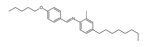 N-(2-methyl-4-octylphenyl)-1-(4-pentoxyphenyl)methanimine Structure