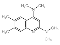 2,4-Quinolinediamine,N2,N2,N4,N4,6,7-hexamethyl-结构式