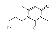 1-(3-bromopropyl)-3,6-dimethylpyrimidine-2,4-dione结构式