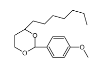 (4R)-4-heptyl-2-(4-methoxyphenyl)-1,3-dioxane结构式