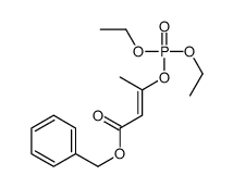 3-(Diethoxyphosphinyloxy)-2-butenoic acid benzyl ester Structure