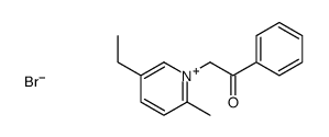 2-(5-ethyl-2-methylpyridin-1-ium-1-yl)-1-phenylethanone,bromide结构式