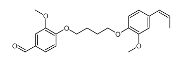 3-methoxy-4-[4-[2-methoxy-4-[(E)-prop-1-enyl]phenoxy]butoxy]benzaldehyde Structure
