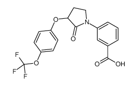 3-[2-oxo-3-[4-(trifluoromethoxy)phenoxy]pyrrolidin-1-yl]benzoic acid结构式