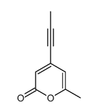 2H-Pyran-2-one, 6-methyl-4-(1-propynyl)- (9CI) structure