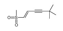 5,5-dimethyl-1-methylsulfonylhex-1-en-3-yne结构式