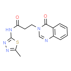 N-(5-methyl-1,3,4-thiadiazol-2-yl)-3-(4-oxoquinazolin-3(4H)-yl)propanamide Structure