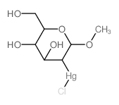 chloro-[4,5-dihydroxy-6-(hydroxymethyl)-2-methoxyoxan-3-yl]mercury Structure